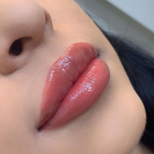 lip blushing tattoo